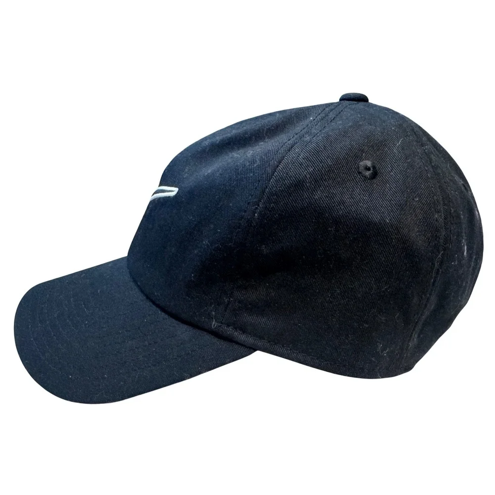 Nike Club Cap Swoosh Logo Embroidered Hat Black Adjustable Mens Womens S/M